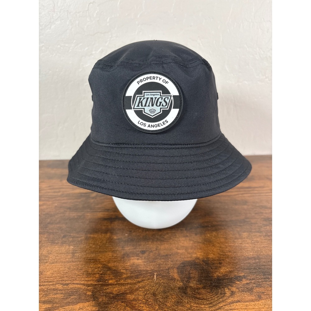 Fanatics Authentic Pro Los Angeles Kings NHL Bucket Hat Black Holographic Logo